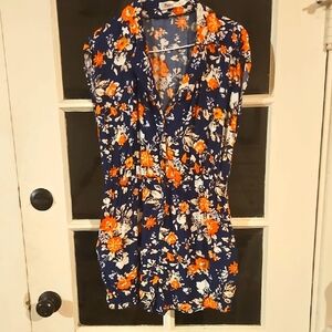 Cute Floral Romper With Pockets